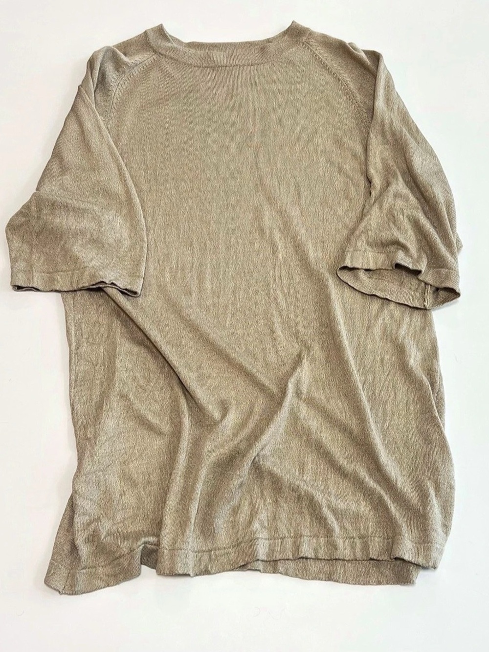 100% Silk knit sweater, Kevoman, short sleeve pullover-Vintage